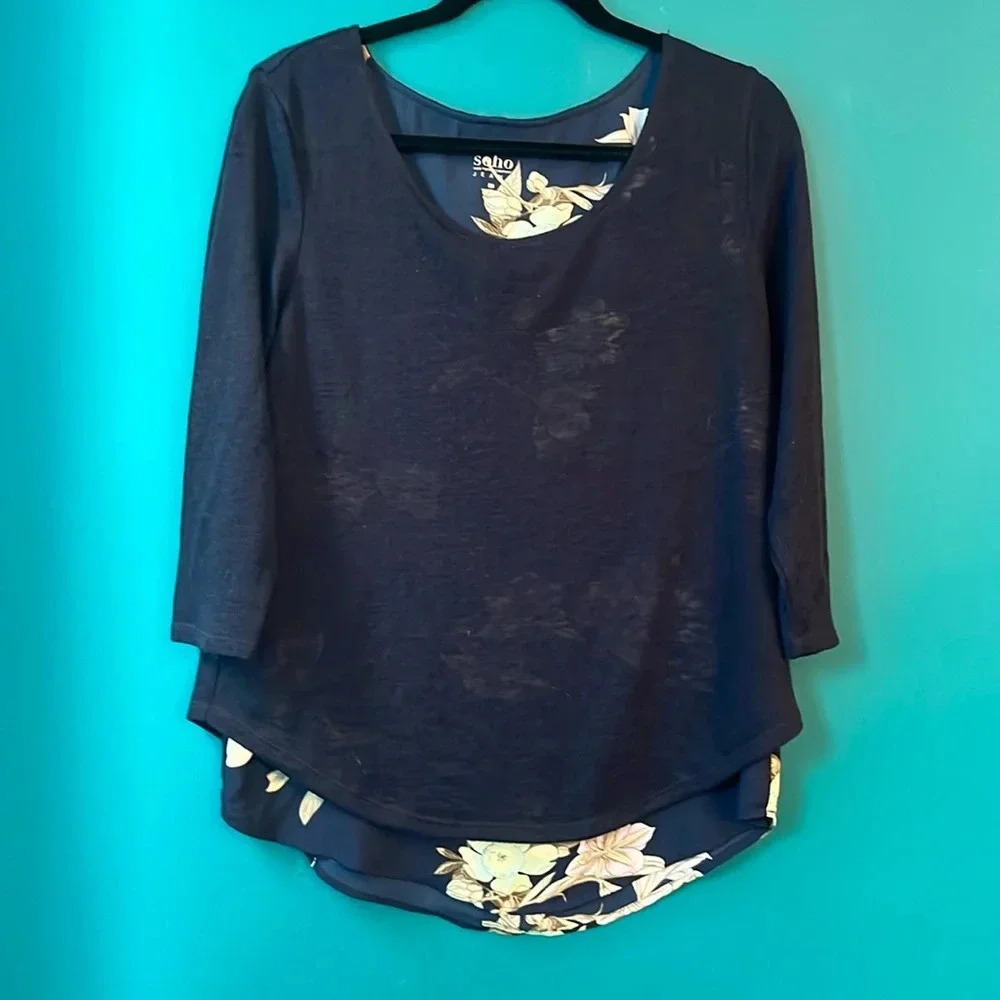 Sweater / blouse combo floral
